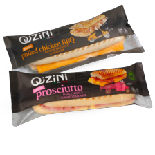 Qizini panini prosciutto of pulled chicken BBQ